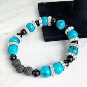 Aromatherapy Lava Stone Handmade Beaded Bracelet